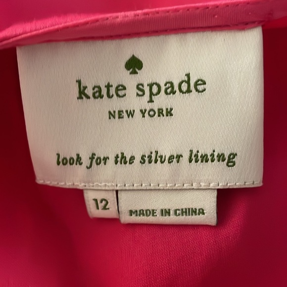 Kate Spade Mandy dress fuchsia pink with cream stripes at the bottom size 12 - Picture 5 of 5
